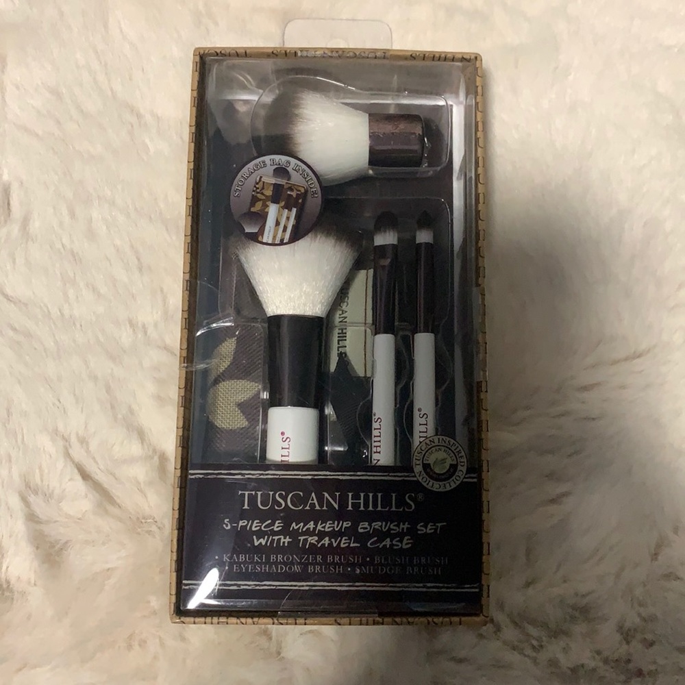 Tuscan hill 5-piece make-up brush set
